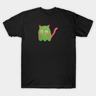 Boo ghost cat halloween T-Shirt